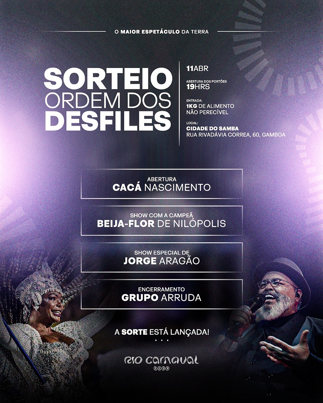 carnaval rio 2026 - sorteio ordem desfiles