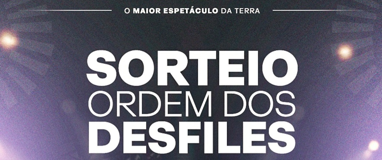 carnaval 2026 sorteio ordem desfiles